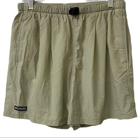 Columbia Swimwear Mens M Nylon Mesh lined Elastic Waist Zip Pocket Trunks cruise - Picture 1 of 11